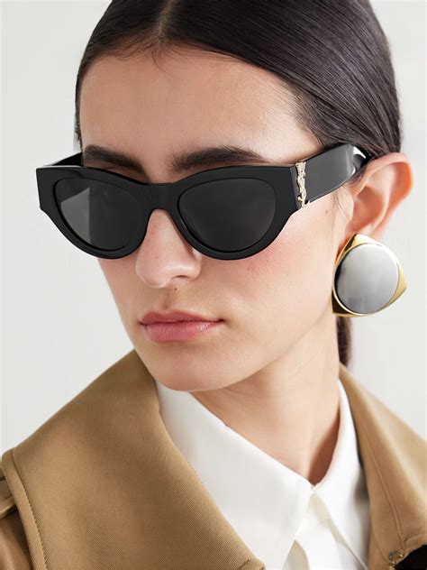 clear ysl sunglasses|saint laurent oversized sunglasses.